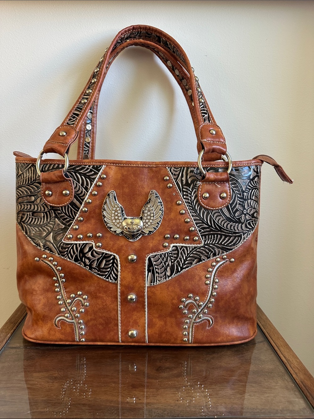 Vintage Y2K McBling Western Cowgirl Shoulder Bag